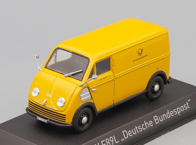 DKW F89L фургон "Deutsche Bundespost" 1952, yellow