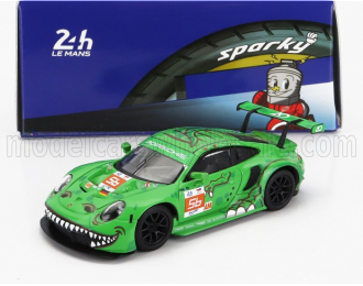 PORSCHE 911 991-2 Rsr-19 4.2l Team Project 1-ao №56 24h Le Mans (2023) Matteo Cairoli - Phillip Jeffrey Hyett - Gunnar Jeannette, Green