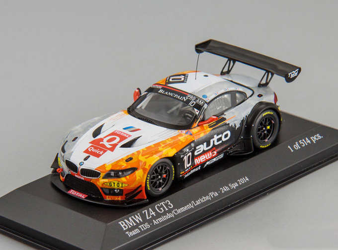 BMW Z4 GT3 "Team TDS Racing" 24h Spa (2014), black / white / orange