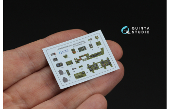 3D Декаль интерьера кабины A6M5 Zero, пр-ва Mitsubishi (Fine Molds)