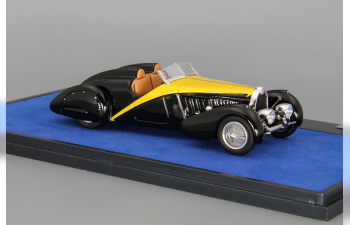 BUGATTI Type 57 Roadster "Grand Raid" Gangloff (1934), black / yellow