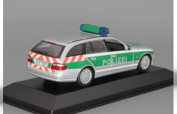 MERCEDES-BENZ E-Class T-modell Polizei Berlin W211 (S211), silver / green