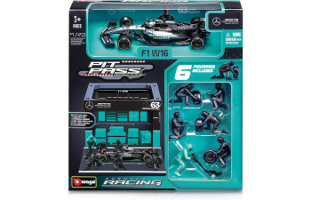 MERCEDES-BENZ Petrons F1 W16 #63 George Russell, Pit Pass Set  (2025)