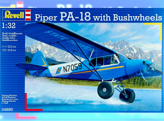 Сборная модель Легкомоторный самолет Piper PA-18