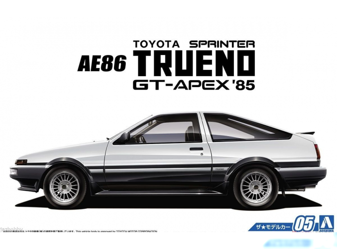 Сборная модель Toyota AE86 Sprinter Trueno GT-Apex '85