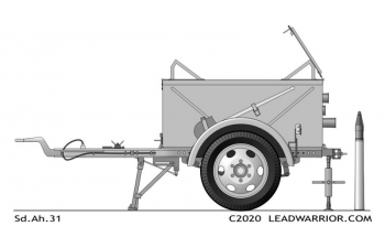 Сборная модель Боеприпасы Trailer Sd.Ah.31 