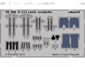 Фототравление для F-111 early seatbelts