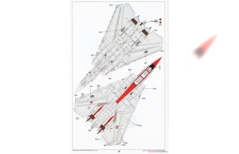 Сборная модель US Navy F-14B VF-101 "Grim Reapers"