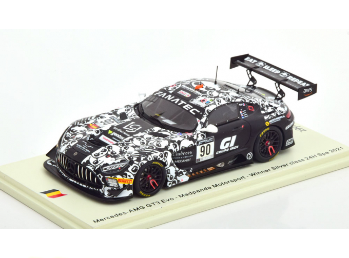 MERCEDES AMG GT3 Evo №90 Madpanda Motorsport Winner Silver class 24H Spa (2021)