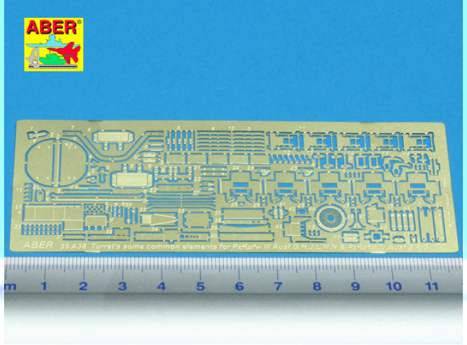 Фототравление для Turret's some common elements for PzKpfw III Ausf. G,H,J,L,M,N and PzKpfw IV Ausf.E,F,G