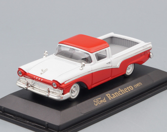 FORD Ranchero (1957), white / red