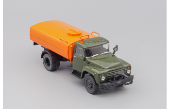 ЗИЛ 130 431410 (КО-003) поливомоечный, Автомобиль на службе 80, хаки / оранжевый