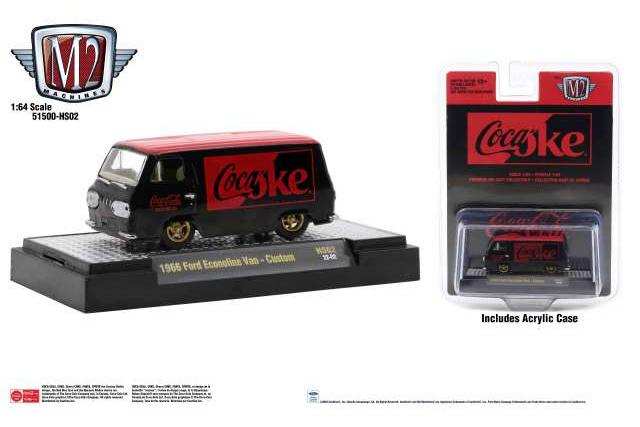 FORD Econoline Van Custom Lowered Chassis *Coca Cola* (1966), black / red