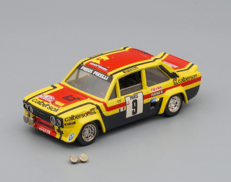FIAT 131 Abarth #9, yellow / red