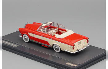 MERCEDES-BENZ Ghia 300C Allungata Cabriolet (1956), red / beige