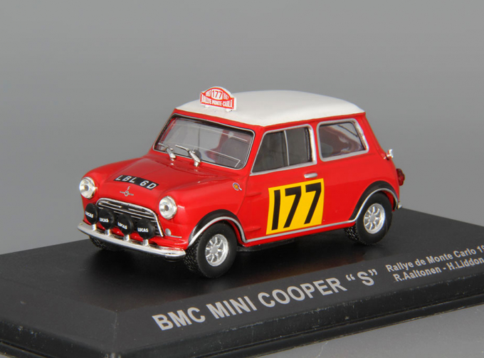 MINI Cooper "S" BMC R.Aaltonen - H.liddon Rallye de Monte Carlo (1967), red