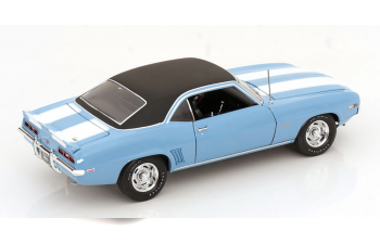 CHEVROLET Camaro Z/28 Vinyl Top (1969), bluemetallic white matt-black