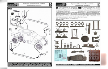 Сборная модель Британский бронеавтомобиль Lanchester