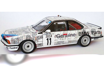 BMW 6Er E24 CSi Gruppe A 24 Stunden Spa "Schnitzer Genuine BMW Parts" #11 Quester - Tassin - Heger Siegerfahrzeug (1976), white