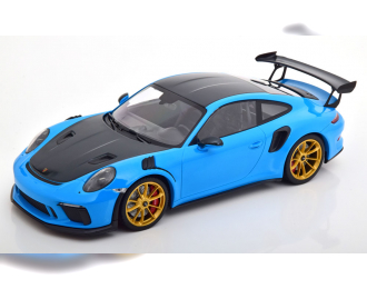 PORSCHE 911 (991 II) GT3 RS Weissach Package (2019), blue/carbon-grau