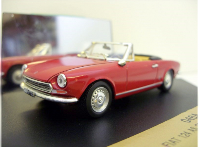 FIAT 124 AS Spider Sport (1966), red