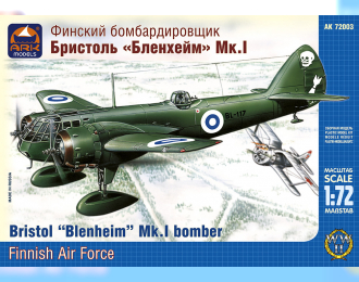 Сборная модель Финский бомбардировщик Bristol Blenheim Мк.I
