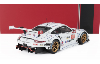 PORSCHE 911 (991) RSR #911 Winner GTLM class Petit LeMans Road Atlanta IMSA Patrick Pilet, Nick Tandy, Frédéric Makowiecki (2018), white