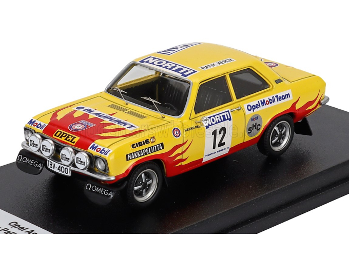 OPEL Ascona (night Version) №12 Rally 1000 Lakes (1973) Hannu Palin - Jyrki Ahava, Yellow Red