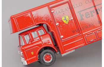 (Уценка!) FORD C-Type Truck F1 Ferrari Car Transporter Uk Maranello Concessionaries Ltd, red