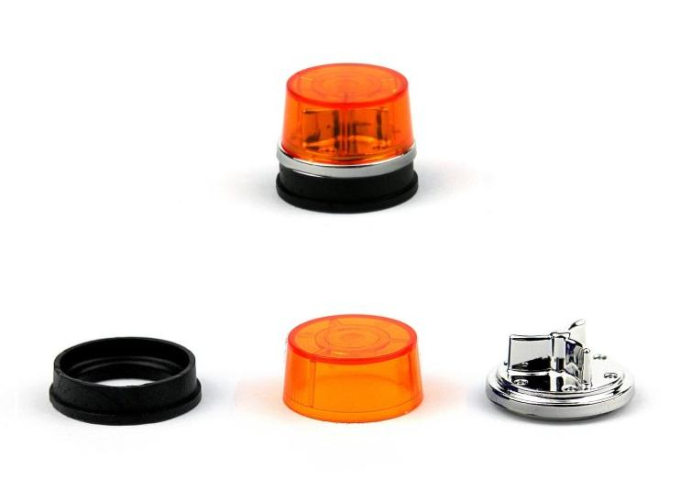 Проблесковый маяк Tesla AZD 500, оранжевый/черный