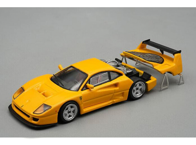 FERRARI F40 Lm Press Version (1996) - Silver Wheels, Giallo Modena - Yellow