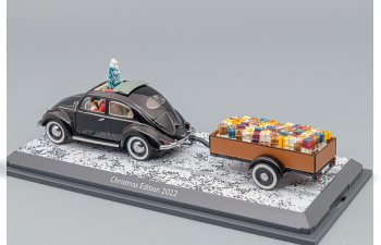 VOLKSWAGEN Käfer mit Anhänger Christmas Edition (2022), black brown