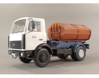 Мусоровоз МСК-ТП (на шасси Минский-5551), белый / синий / коричневый