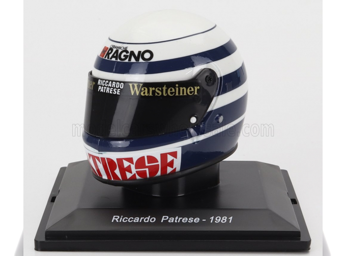 HELMET F1 Casco - Arrows A3 Beta N 29 Season (1981) Riccardo Patrese, Black White