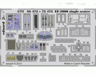 Цветное фототравление для EF-2000 single seater