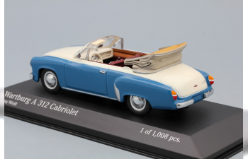 WARTBURG A311 Cabriolet (1958), blue / white