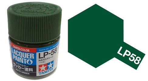 Краска эмалевая зеленый НАТО LP-58 Nato Green,10мл