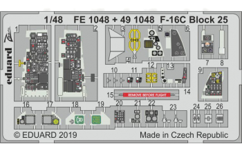 Набор фототравления F-16C Block 25 1 (Tamiya)