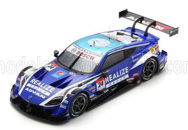 NISSAN Type Z Team Realize Advan Kondo Racing №24 Gt500 Class Super Gt (2023) Daiki Sasaki - Kohei Hirate, 2 Tone Blue White