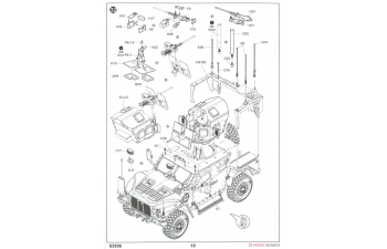 Сборная модель M1278 Heavy Guns Carrier - General Purpose (JLTV-GP)