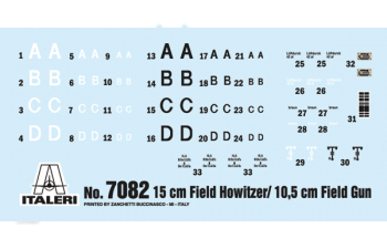 Сборная модель Пушка 15 cm Field Howitzer / 10,5 cm Field Gun