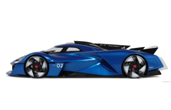 ALPINE AlpenGlow HY6 Concept Car (2024), blue
