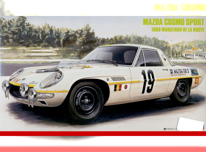 Сборная модель MAZDA Cosmo Sport "1968 Marathon de la Route"