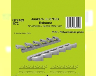 Junkers Ju 87D/G Exhausts / for Academy and Special Hobby Kits