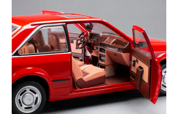 FORD Escort Mark III Ghia (1983), sunburst red 