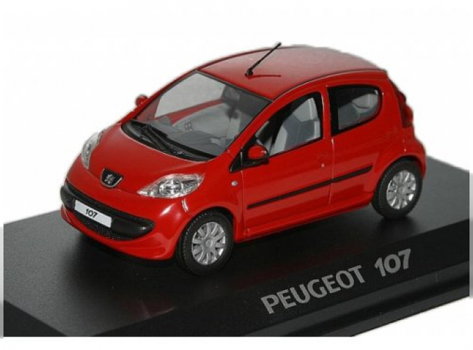 PEUGEOT 107 5-dr. (2005), red