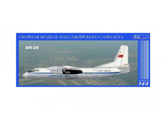 Сборная модель RUS-AIR Модель для сборки пассажирского самолета Антонов Ан-24