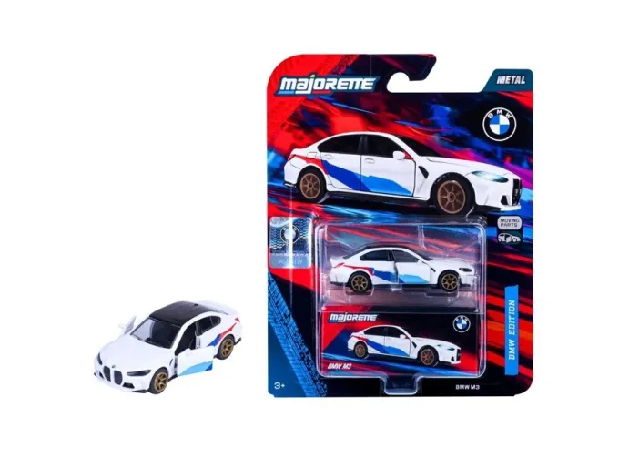 BMW M3, white / blue / red / golden Rims