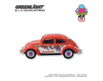 VOLKSWAGEN Beetle, Lily No Problema 40th Anniversary *Garbage Pail Kids Series 9*, red