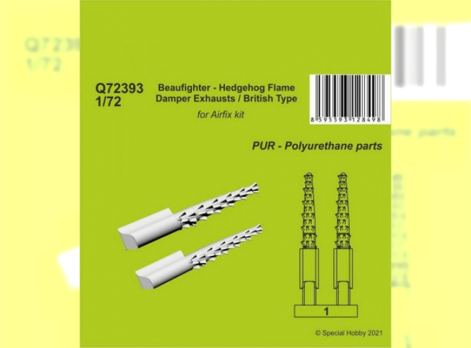 Beaufighter - Hedgehog Flame Damper Exhausts / British Type